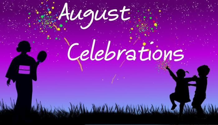 Monthly Writing Theme August Celebrations